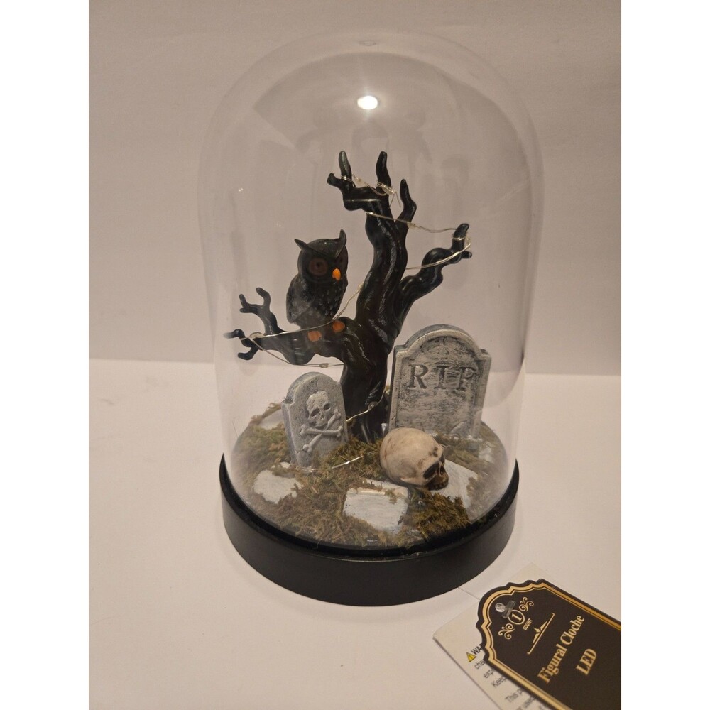 NWT 2026 BULLSEYE PLAYGROUND Figural Cloche LED Graveyard